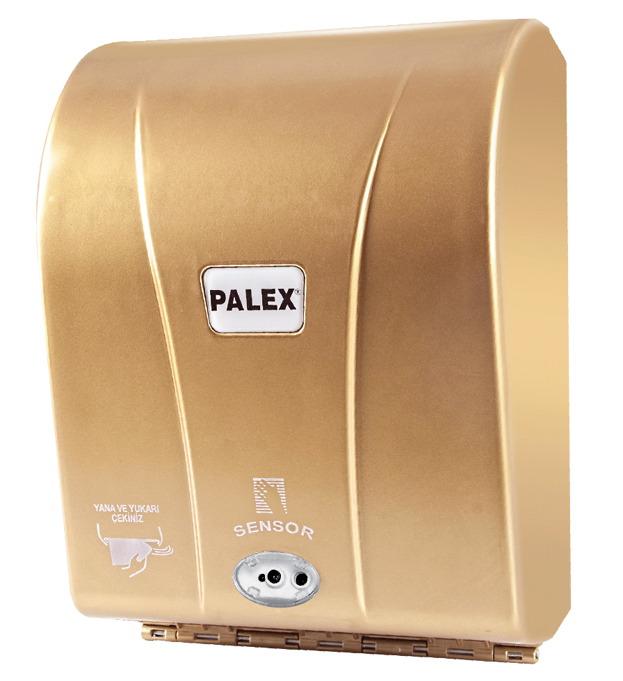 Otomatik Havlu Disp. 21cm Palex 3490-G Otomatik Havlu Dispenseri 21 Cm Gold - Görsel 1