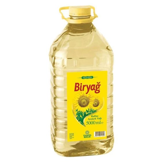 biryağ 5 kg pet Biryağ Ayçiçek Yağı 5 Lt Pet - Görsel 1