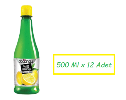 Doğanay Limon Suyu 500 Ml x 12 Adet