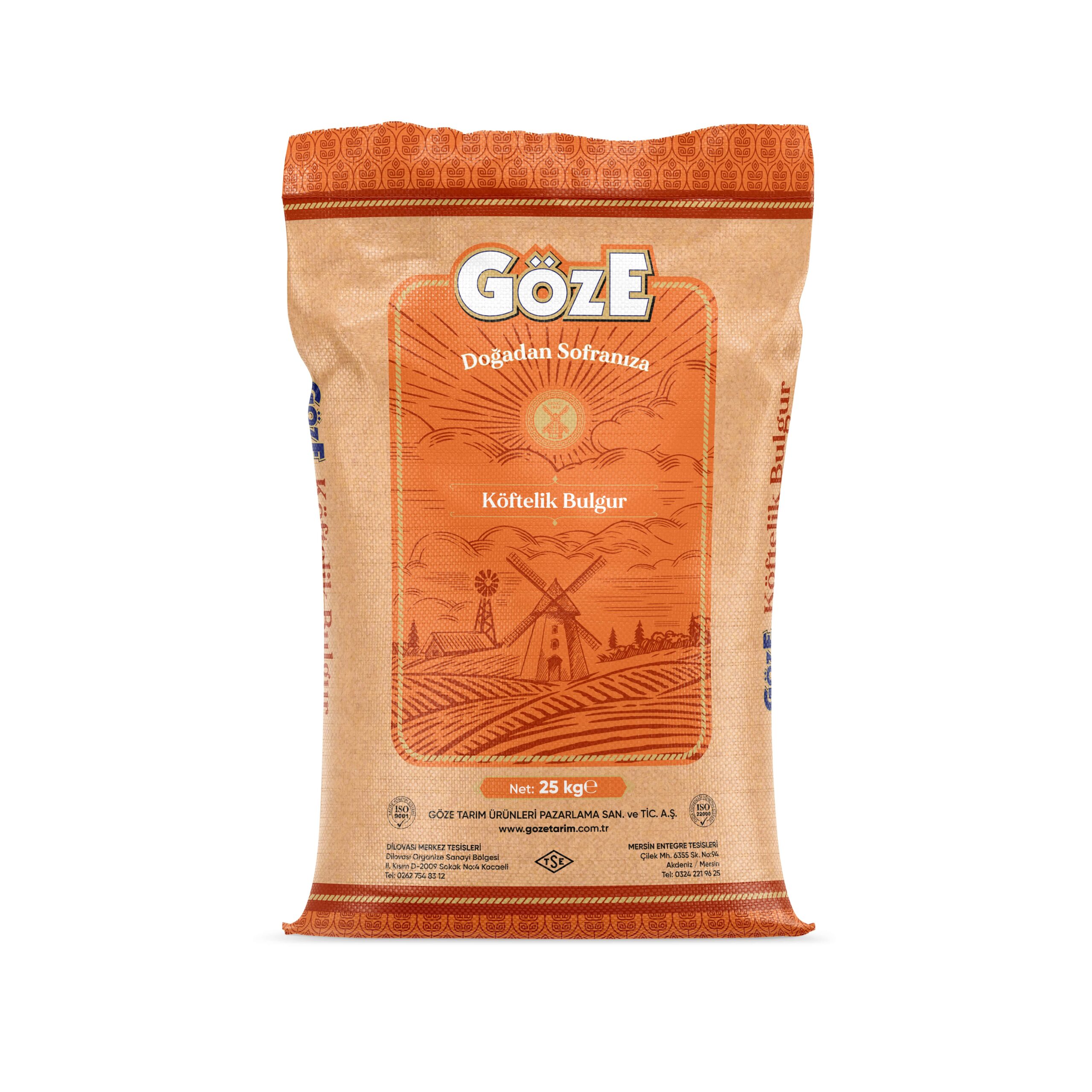 göze köftelik bulgur Göze Köftelik Bulgur 25 Kg - Görsel 1