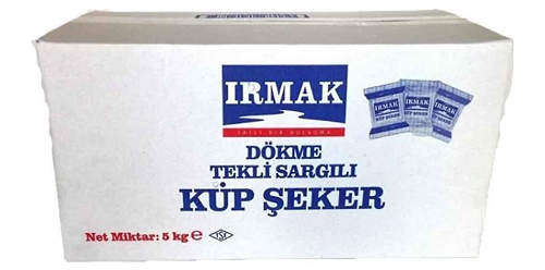 ırmak küp şeker kg Irmak Tek Sargılı Küp Şeker 5 Kg - Görsel 1