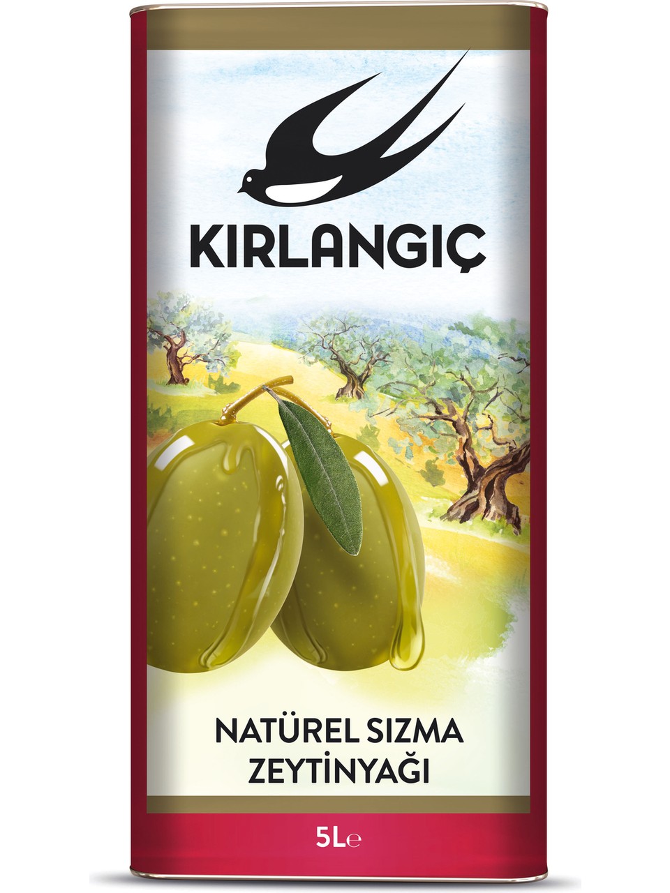 kırlangıç sızma zeytin 5 lt Kırlangıç Natürel Sızma Zeytinyağı 5 Lt - Görsel 1