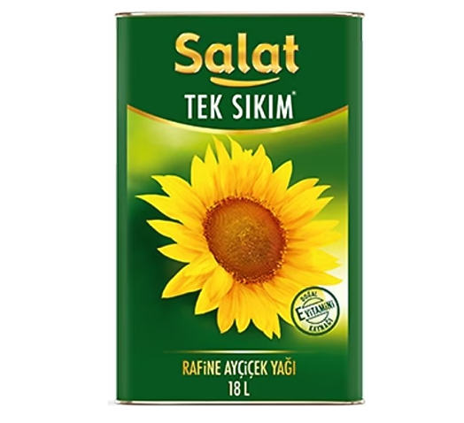 salat ayçicek 18 kg Salat Ayçiçek Yağı 18 Lt - Görsel 1