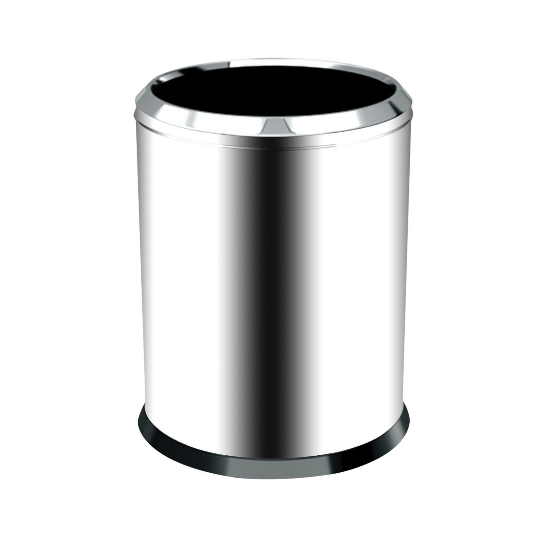 3820-20 Palex 3820-20 Krom Çemberli Çöp Kovası 20 Lt - Görsel 1