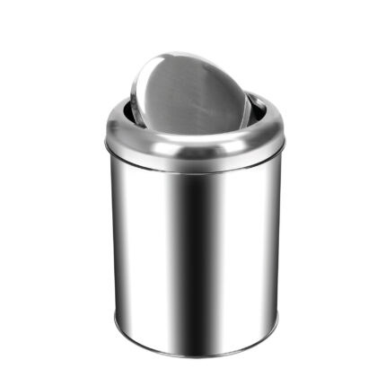 Palex 3822-16 Krom Pratik Kapaklı Çöp Kovası 16 Lt